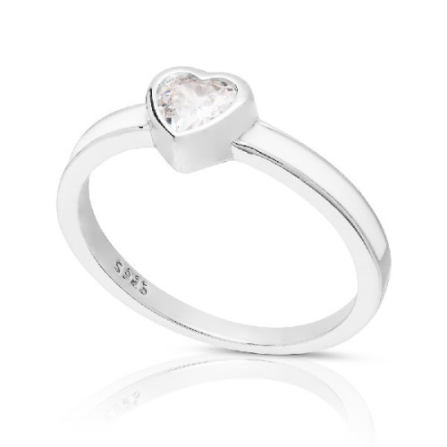 SORTIJA CORAZON CZ LADOS ESMALTE - SO1545R/04/04