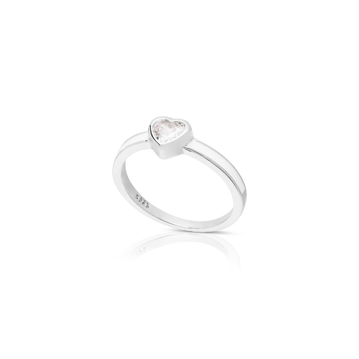 SORTIJA CORAZON CZ LADOS ESMALTE - SO1545R/04/04