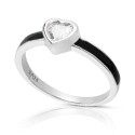 SORTIJA CORAZON CZ LADOS ESMALTE - SO1545R/04/10