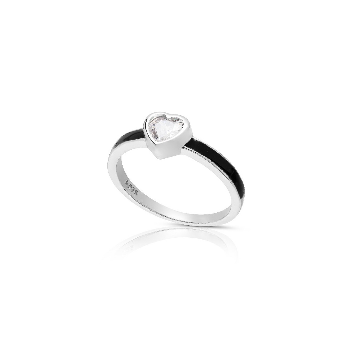 SORTIJA CORAZON CZ LADOS ESMALTE - SO1545R/04/10
