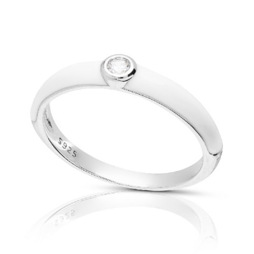 SORTIJA CIRCONITA CENTRO LADOS ESMALTE - SO1547R/04/04