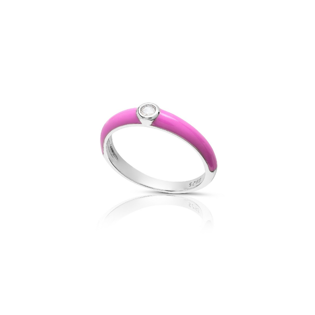 SORTIJA CIRCONITA CENTRO LADOS ESMALTE - SO1547R/04/14
