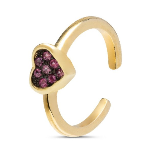 PENDIENTE EAR CUFF CORAZON CZ - PE6040CH/13