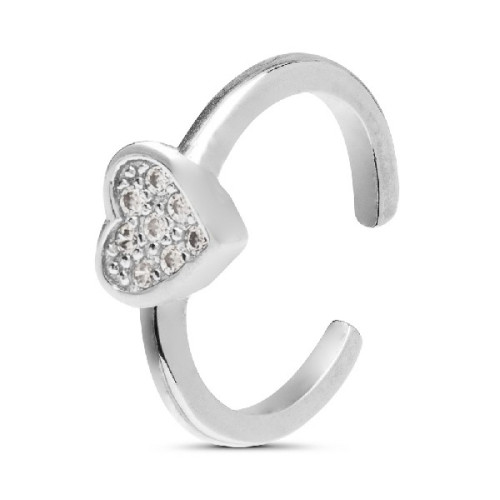 PENDIENTE EAR CUFF CORAZON CZ - PE6040R/04