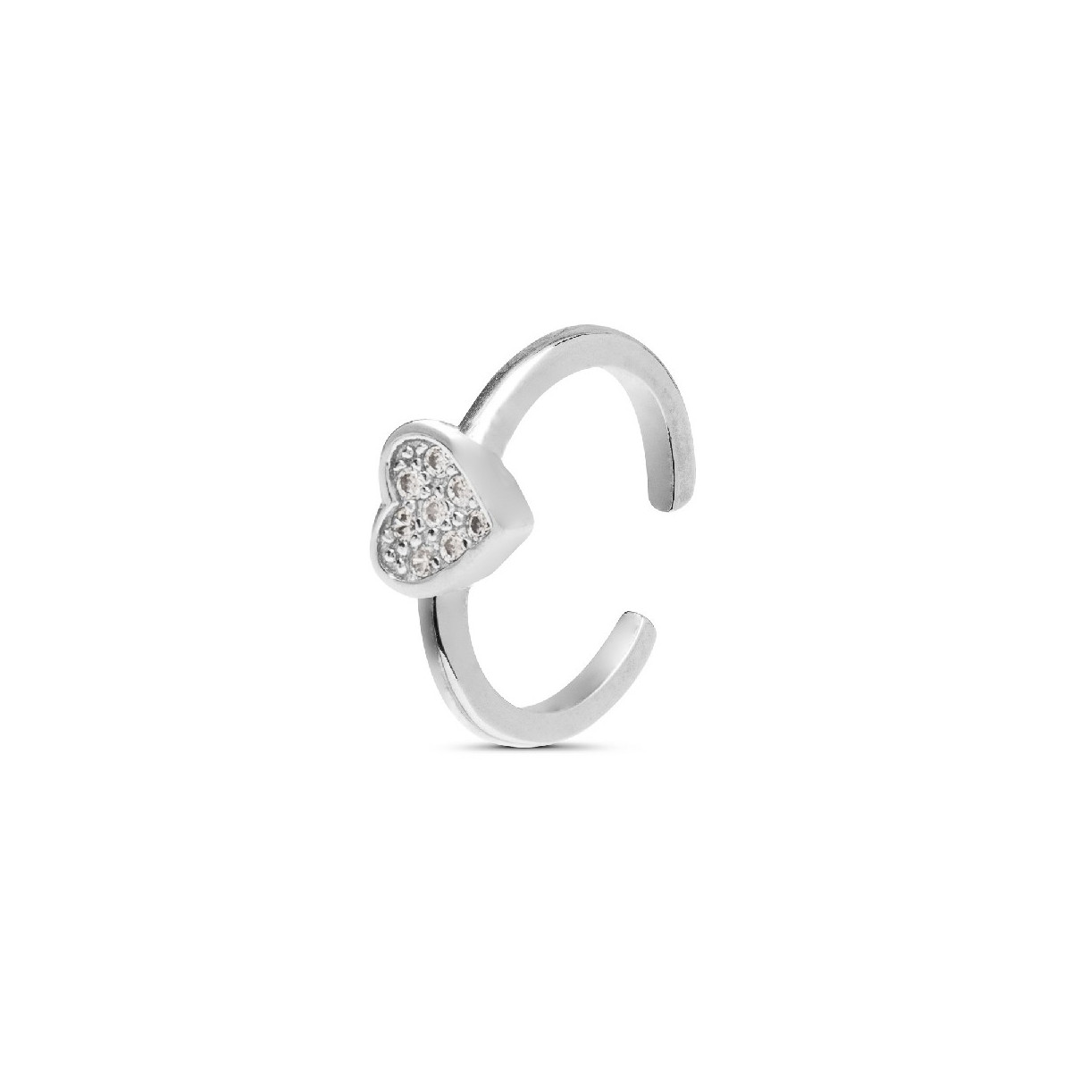 PENDIENTE EAR CUFF CORAZON CZ - PE6040R/04