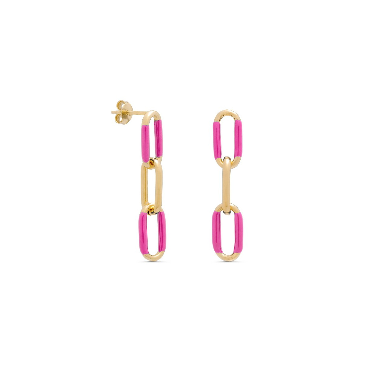 PENDIENTE CON 3 ESLABONES RECTANG. 2 CON ESMALTE - PE6075CH/14