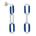 PENDIENTE CON 3 ESLABONES RECTANG. 2 CON ESMALTE - PE6075R/03