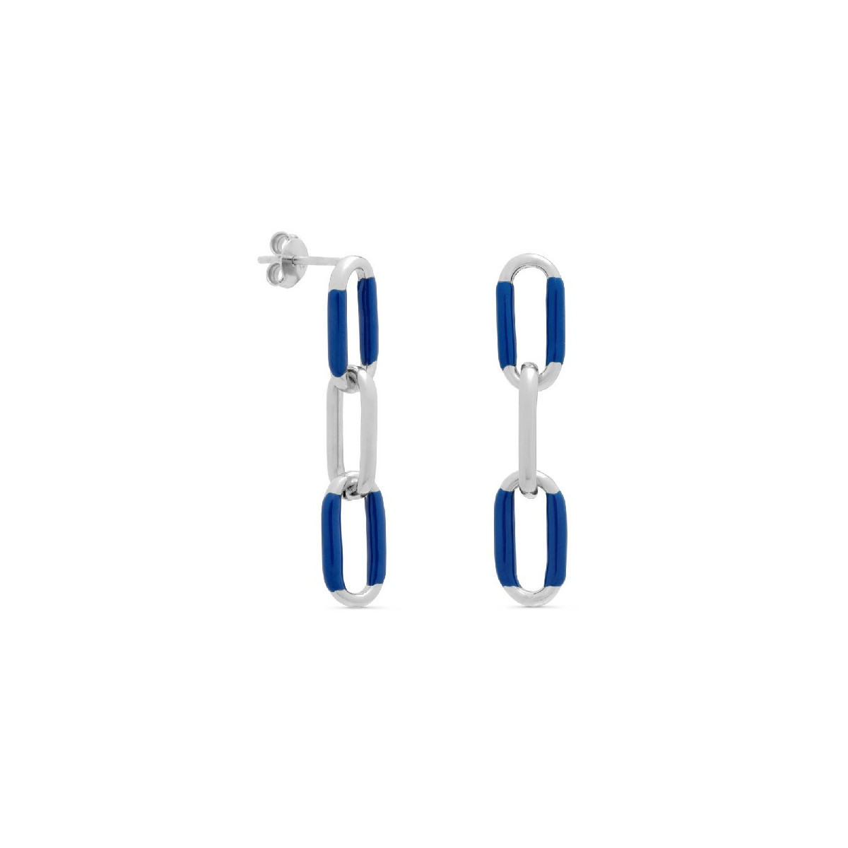 PENDIENTE CON 3 ESLABONES RECTANG. 2 CON ESMALTE - PE6075R/03