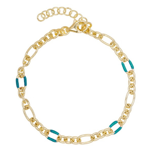 PULSERA ESLABON OVAL PEQUEÑO ESMALTE - PU5440CH/16