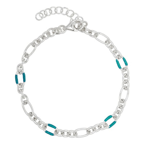 PULSERA ESLABON OVAL PEQUEÑO ESMALTE - PU5440R/16