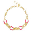 PULSERA ESLABONES OVALES ESMALTE - PU5441CH/14