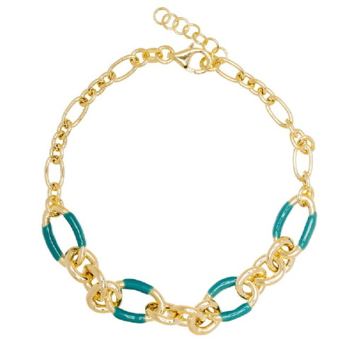 PULSERA ESLABONES OVALES ESMALTE - PU5441CH/16