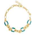 PULSERA ESLABONES OVALES ESMALTE - PU5441CH/16
