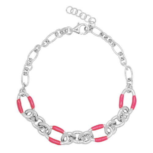PULSERA ESLABONES OVALES ESMALTE - PU5441R/14
