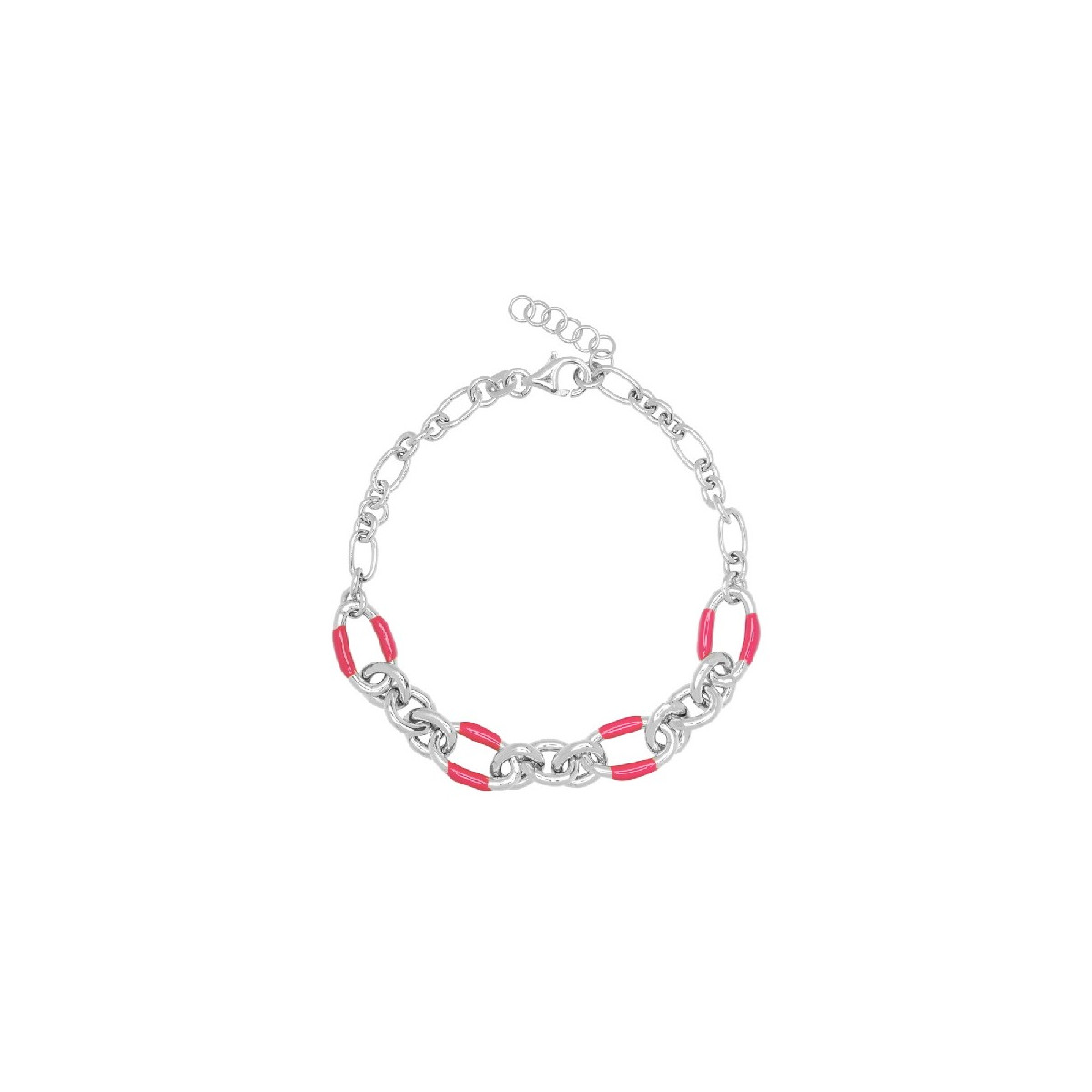 PULSERA ESLABONES OVALES ESMALTE - PU5441R/14