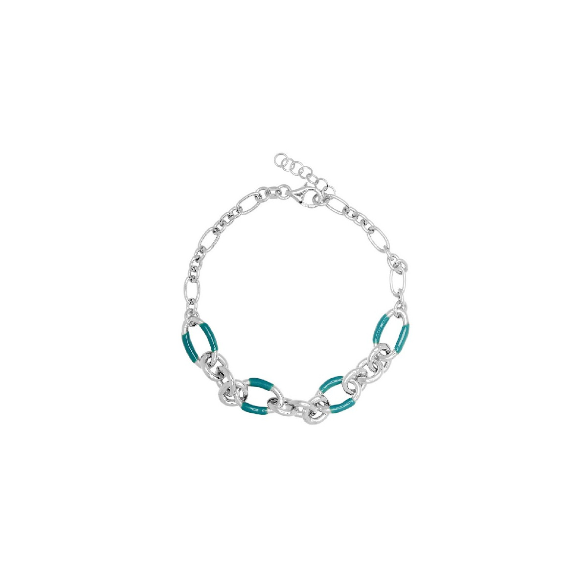 PULSERA ESLABONES OVALES ESMALTE - PU5441R/16