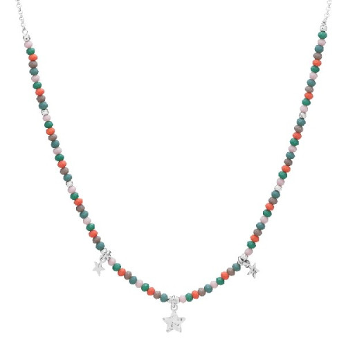 GARGANTILLA PIEDRAS COLORES ESTRELLA MARTELE - GA1719R/24