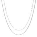 GARG. DOBLE PLANA + CADENA CON PERLAS - GA1720R