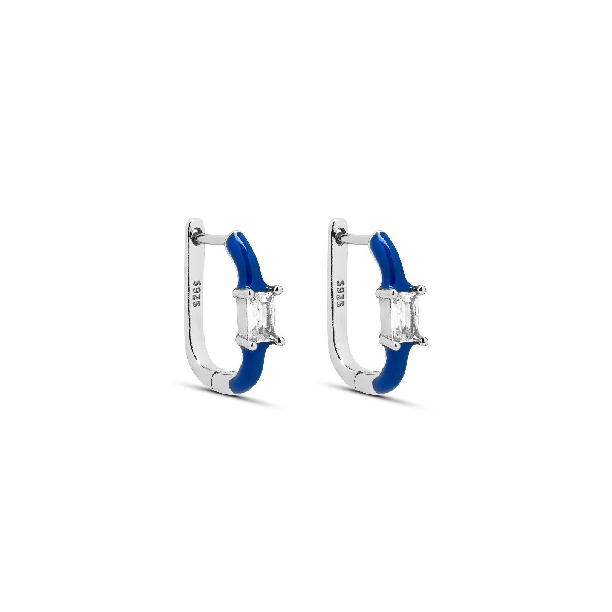 PENDIENTE ARO CZ RECTANGULAR ESMALTE - PE6055R/04/03