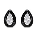 PENDIENTE LAGRIMA CZ BORDE ESMALTE - PE6052R/04/10