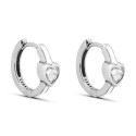 PENDIENTE ARO CZ CORAZON ESMALTE - PE6054R/04/04