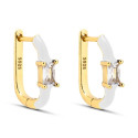 PENDIENTE ARO CZ RECTANGULAR ESMALTE - PE6055CH/04/04