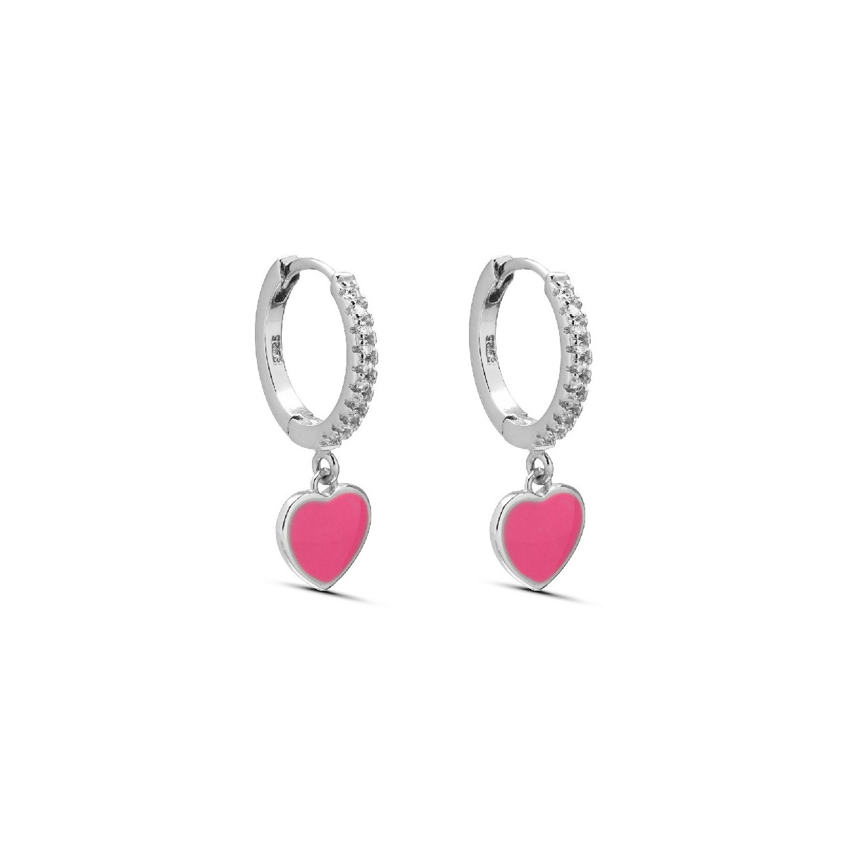 P. ARO CZ CORAZON ESMALTE COLGANDO - PE6066R/04/06