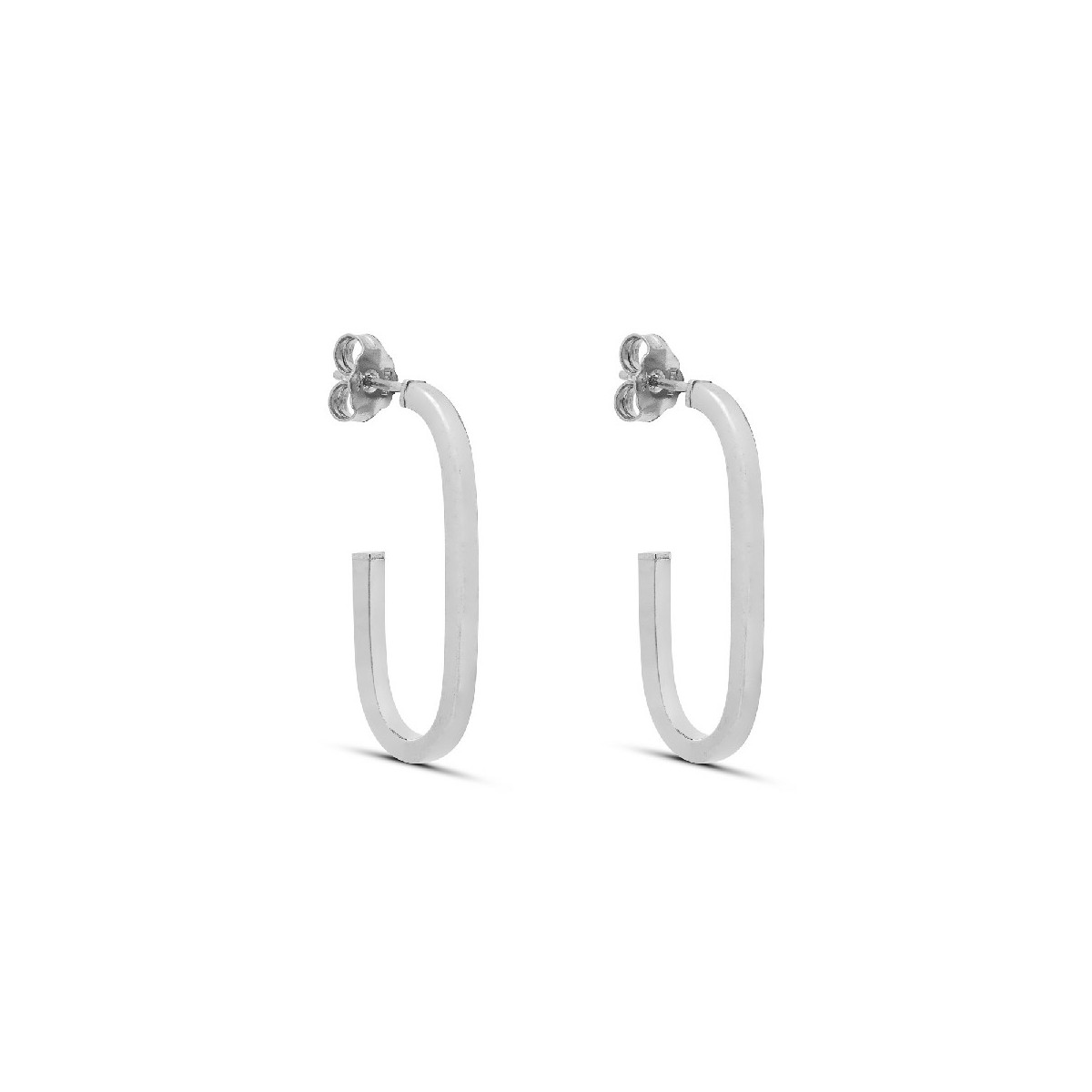 PENDIENTE ARO OVAL 30 X 15MM TUBO 2 X 2 - PE6083R