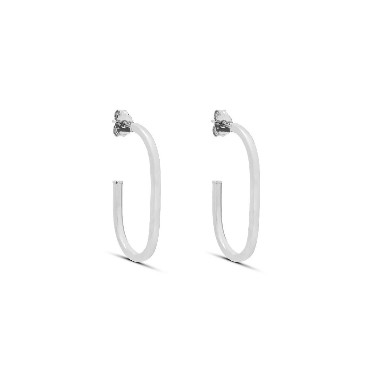 PENDIENTE ARO OVAL 35 X 20MM TUBO 2 X 2 - PE6085R