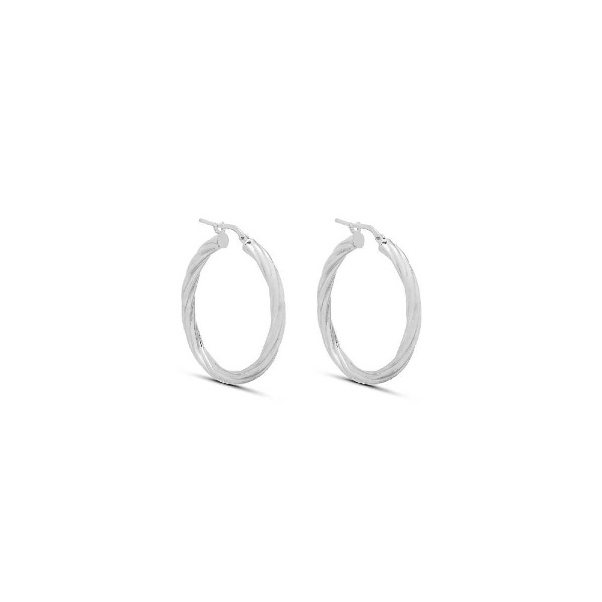 PENDIENTE ARO RIZADO 30 MM  TUBO 3 MM - PE6087R
