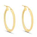 PENDIENTE ARO OVAL MEDIO GIRO - PE6088CH