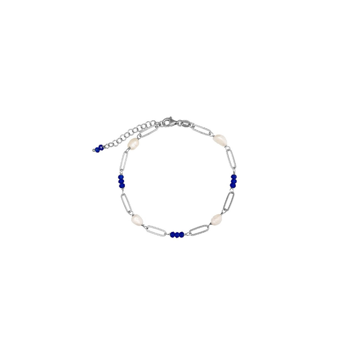 P.PERLA NATURAL+ AZUL ZAFIRO+ESLABON REC - PU5362R/36/03