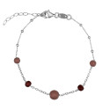 PULSERA CADENA 5 BOLAS ESMALTE - PU5394R/02/01