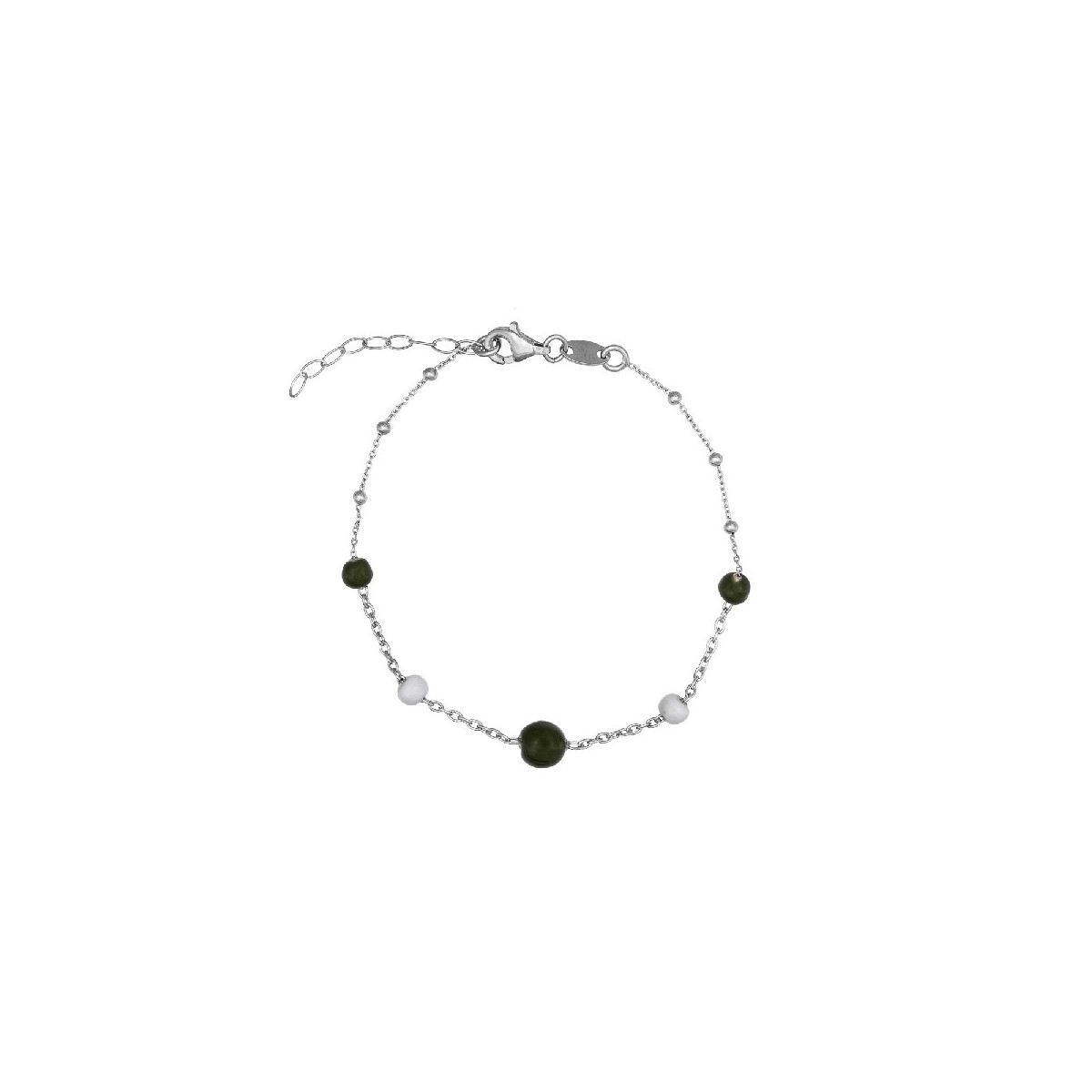 PULSERA CADENA 5 BOLAS ESMALTE - PU5394R/02/16