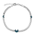 PULSERA BARBADA 3 LUNAS EN LINEA ESMALTE - PU5396R/03