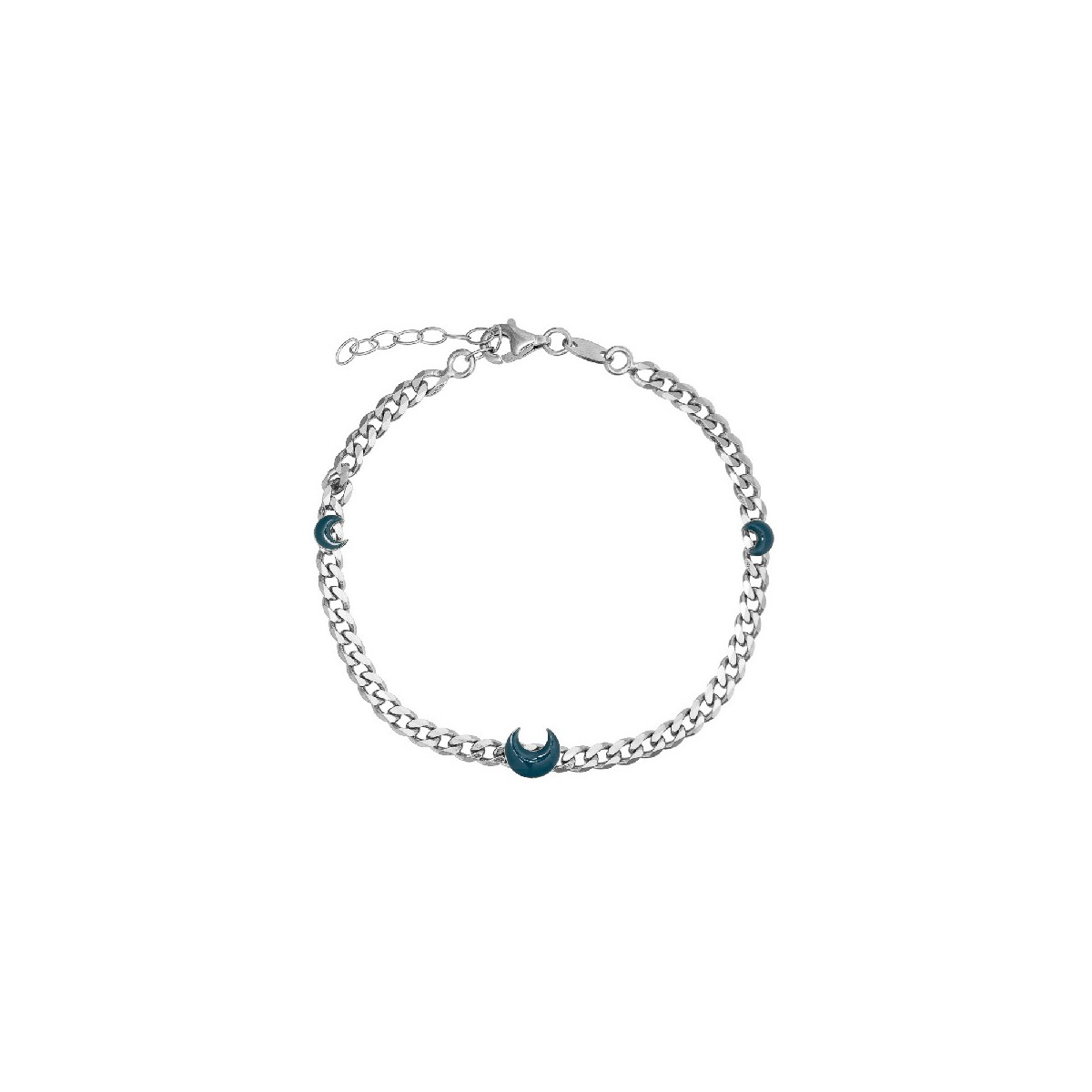 PULSERA BARBADA 3 LUNAS EN LINEA ESMALTE - PU5396R/03
