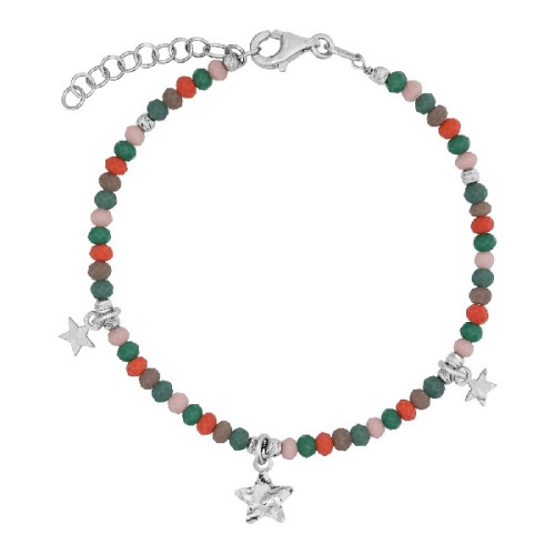 PULSERA PIEDRAS COLORES ESTRELLAS MARTELE - PU5424R/24