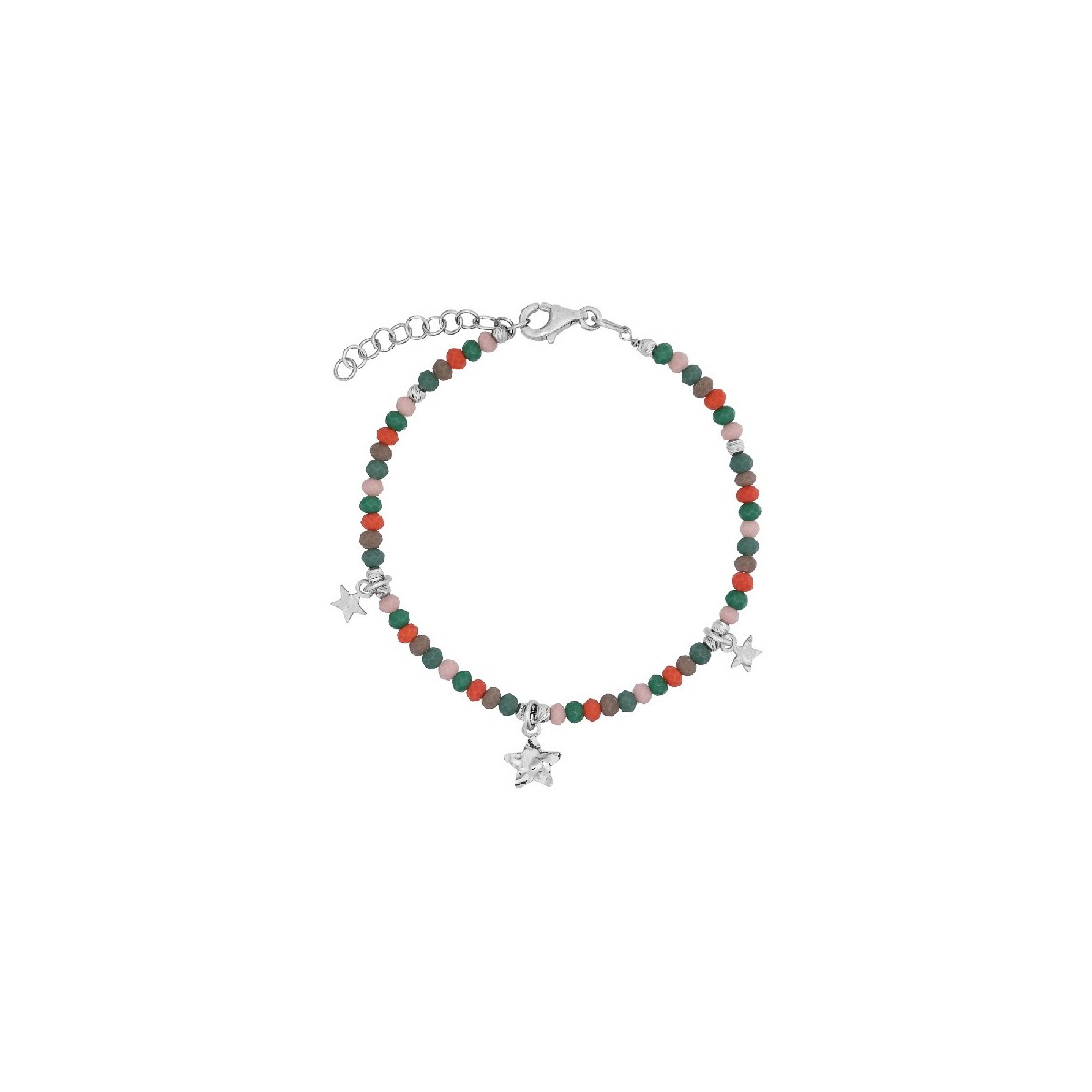 PULSERA PIEDRAS COLORES ESTRELLAS MARTELE - PU5424R/24