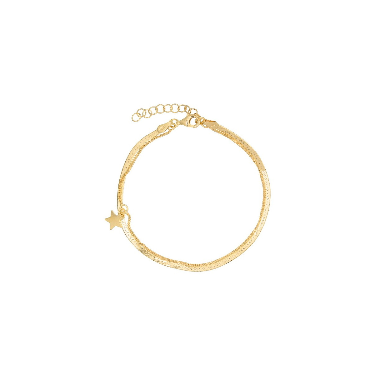 PULS. DOBLE PLANA + CADENA CON ESTRELLA - PU5426CH