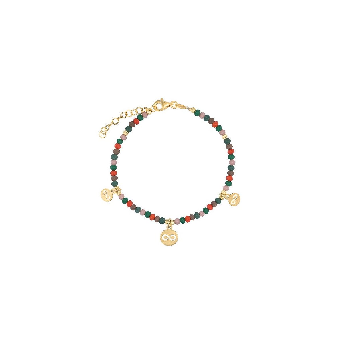 PULSERA PIEDRAS COLORES INFINITOS COLGANDO - PU5446CH/24