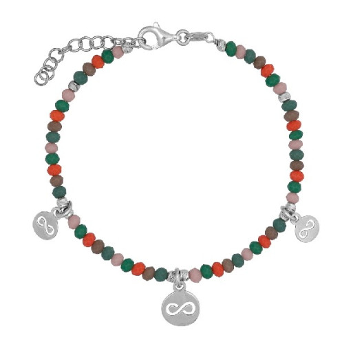 PULSERA PIEDRAS COLORES INFINITOS COLGANDO - PU5446R/24