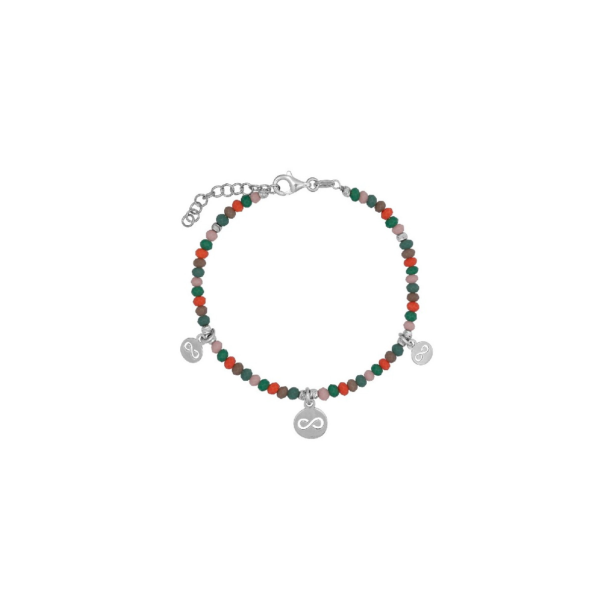 PULSERA PIEDRAS COLORES INFINITOS COLGANDO - PU5446R/24