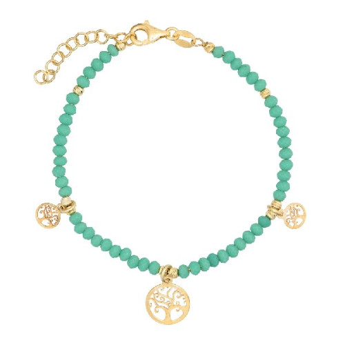 PULSERA PIEDRAS COLORES + ARBOLES VIDA COLGAN - PU5447CH/15