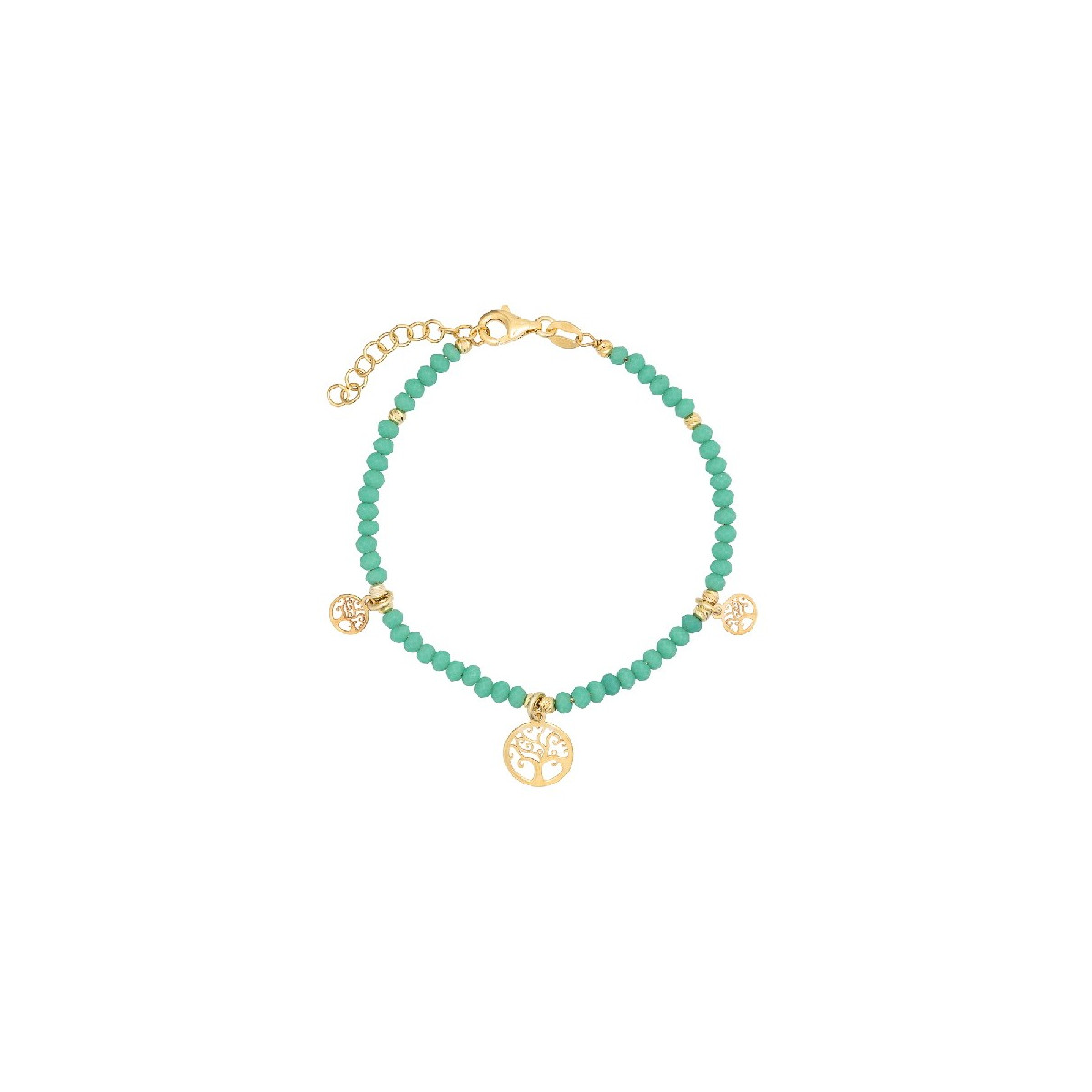 PULSERA PIEDRAS COLORES + ARBOLES VIDA COLGAN - PU5447CH/15