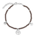 PULSERA PIEDRAS COLORES + ARBOLES VIDA COLGANDO - PU5447R/25