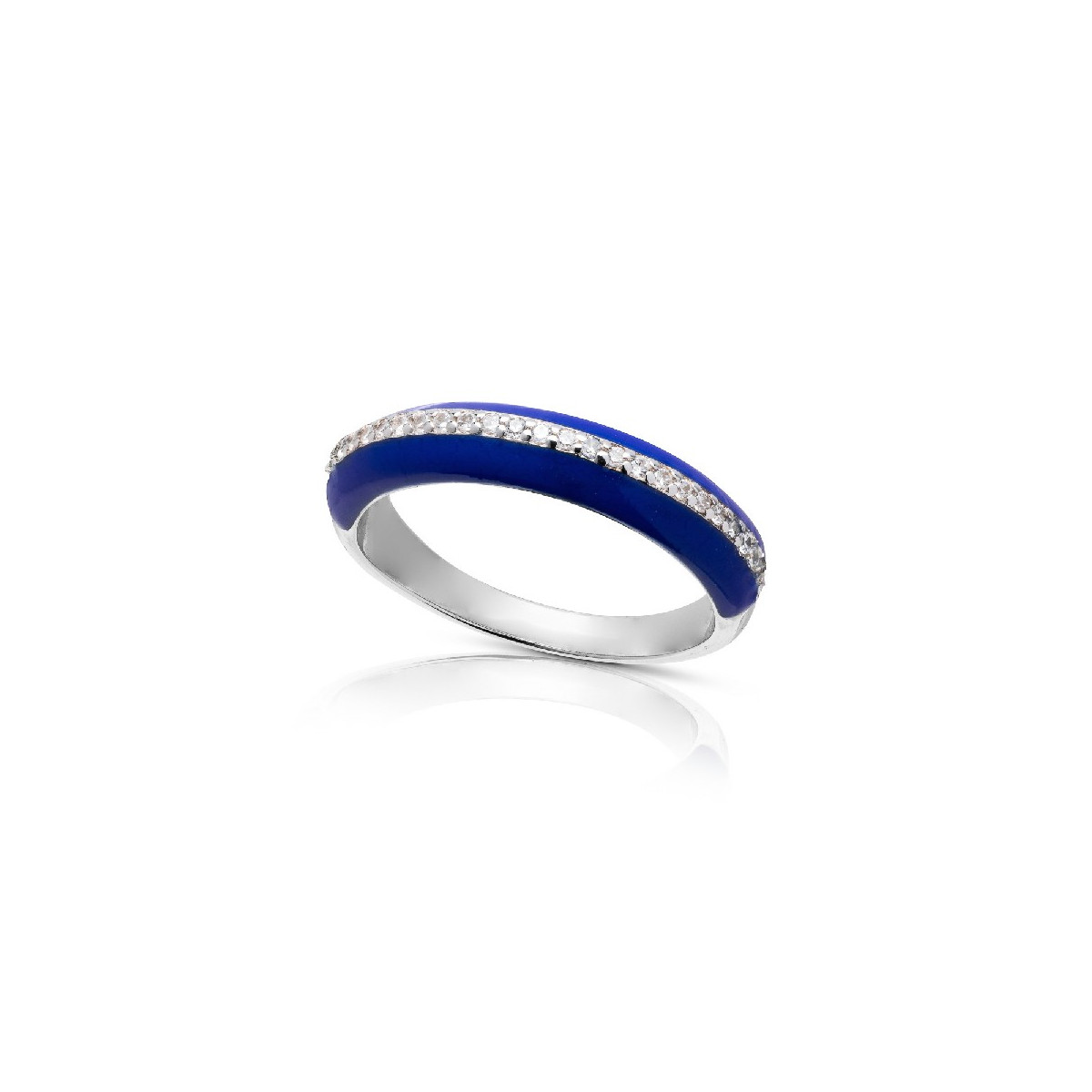 SORTIJA LINEA CIRCONITAS BORDES ESMALTE - SO1518R/04/03
