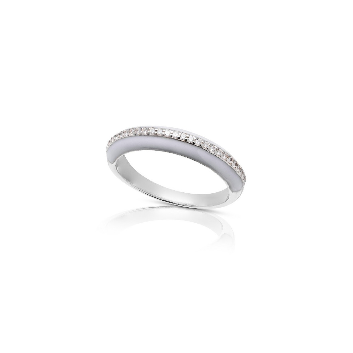 SORTIJA LINEA CIRCONITAS BORDES ESMALTE - SO1518R/04/04