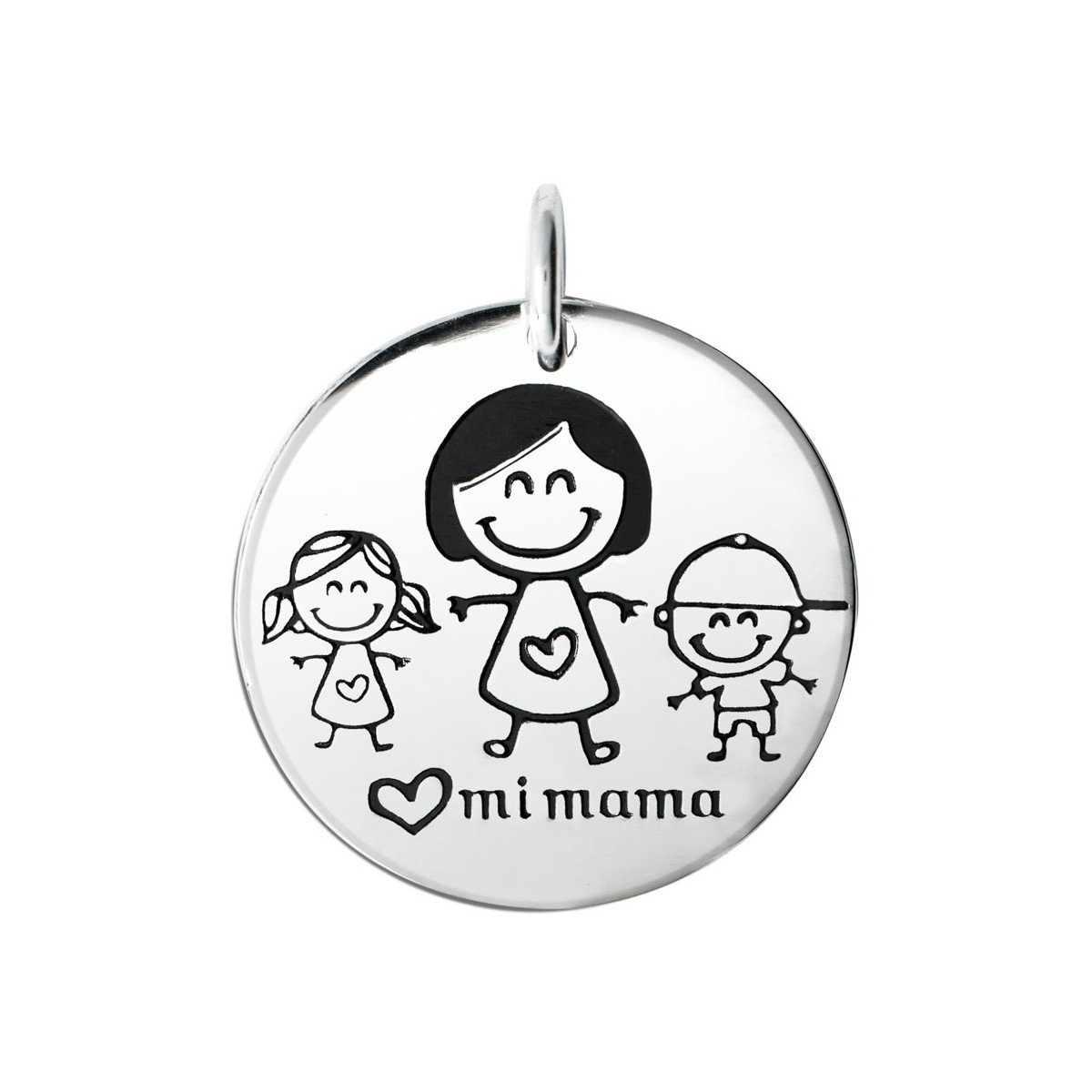 MEDALLA MAMA Y NIÑA Y NIÑO - CO2274