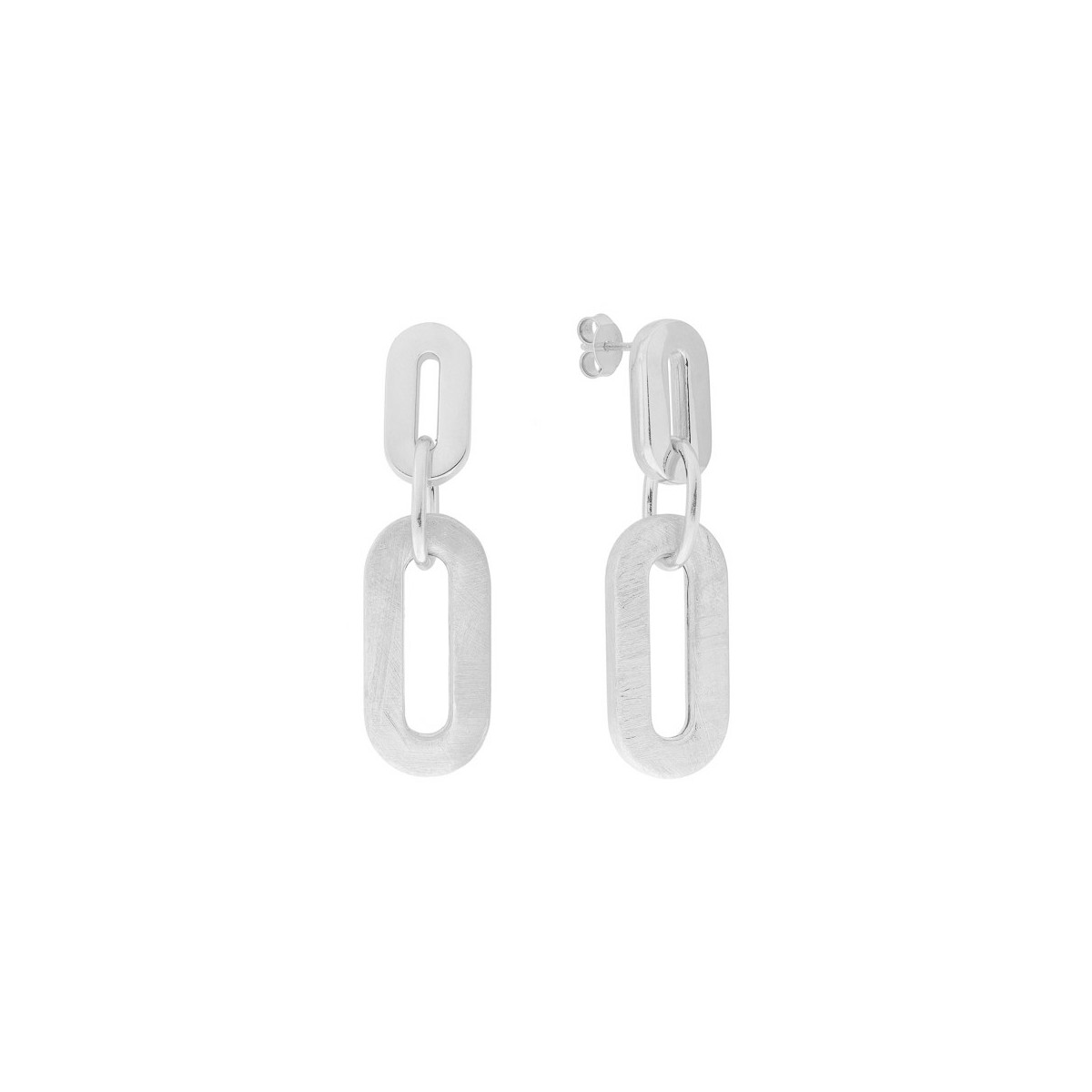 PENDIENTE 2 ESLABONES OVALES PRESION - PE6093R