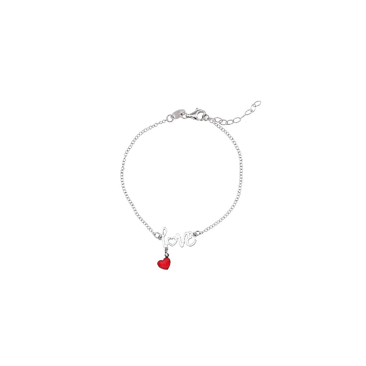 PULSERA LOVE + CORAZON ESMALTE - PU5471R